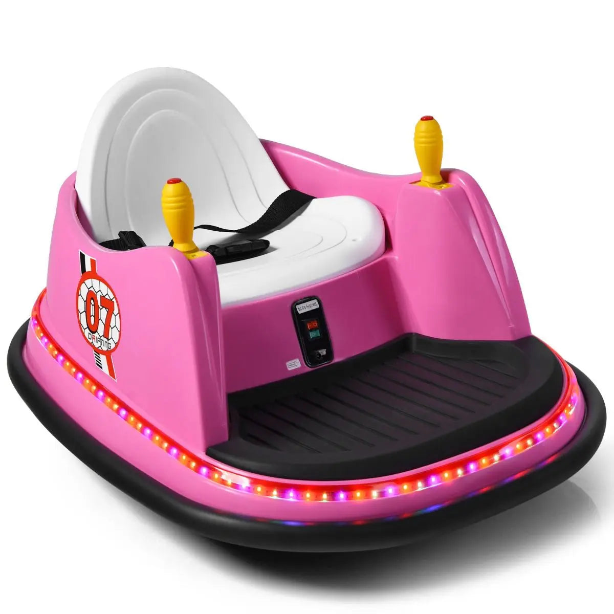 Macchina per Autoscontri per Bambini Con Luci Colorate, Macchina Elettrica Autoscontri 6 V Con Musica 4 Colori
