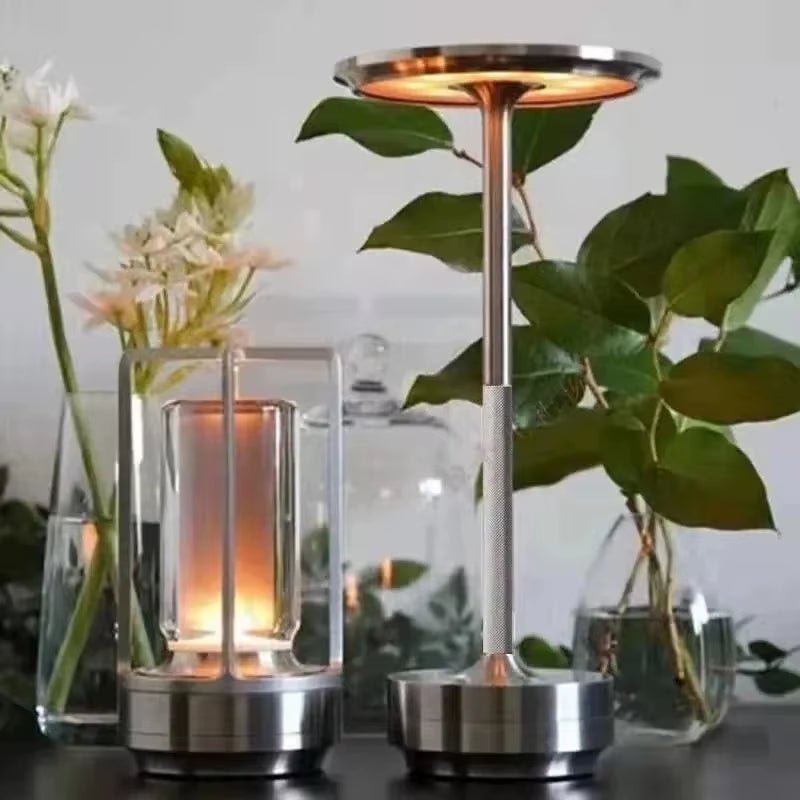Rechargeable Table Lamp Creative Dining Touch Led Hotel Bar Coffee Pina Pro Table Lamp Lampada Da Tavolo Decorative Desk Lamp