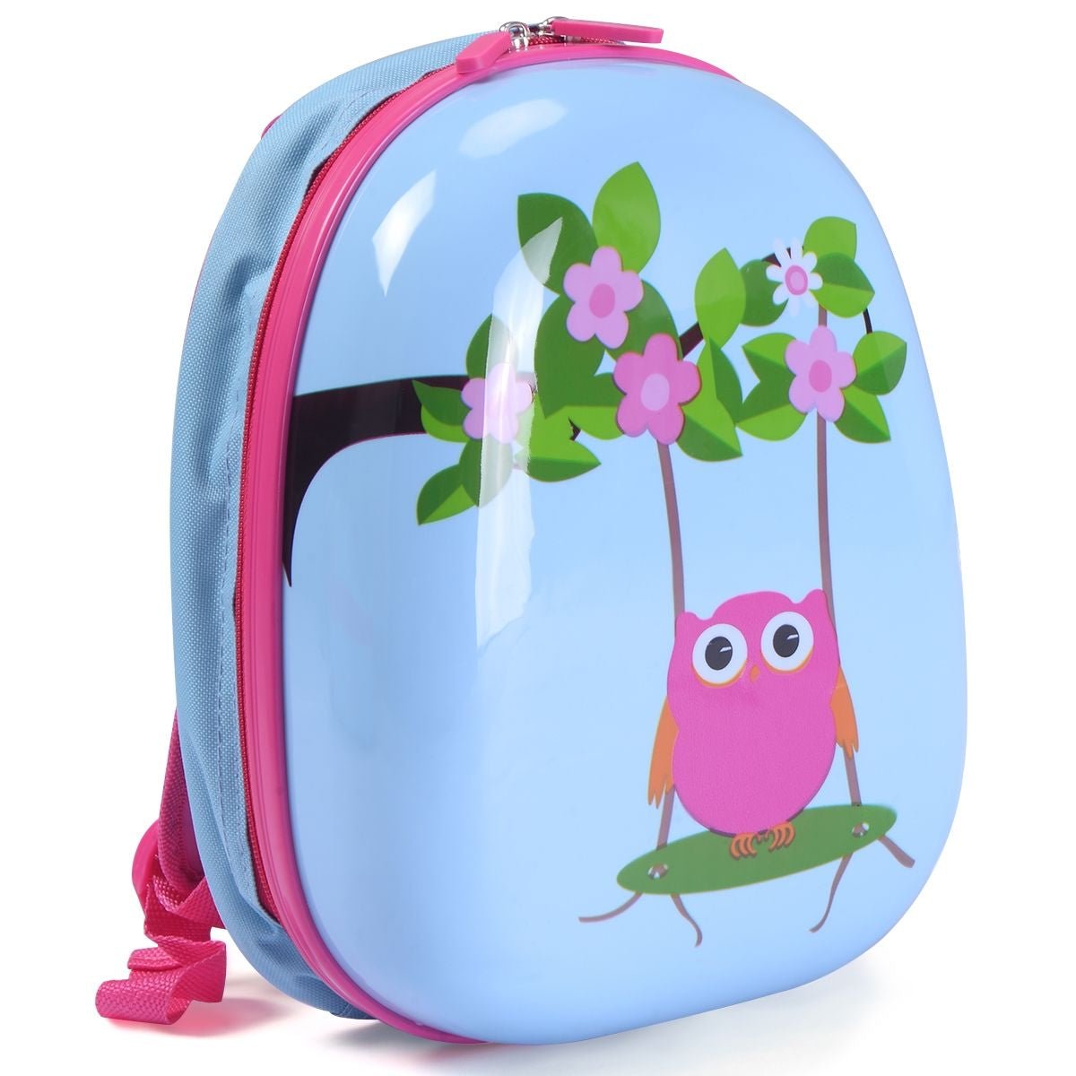 Set 2 in 1 Bagaglio Viaggio per Bambini Con Ruote + Zaino Valigetta Bimbo E Zaino Blu