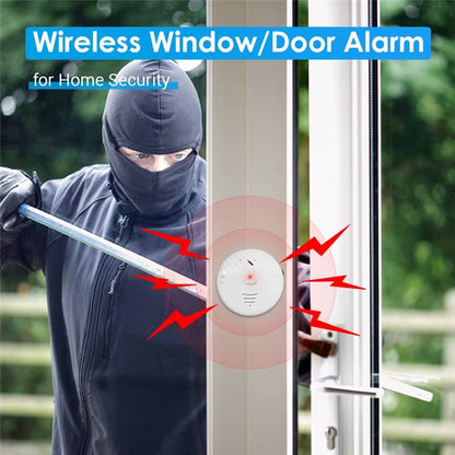 Tuya Smart Wifi Vibration Sensor Alarm Door and Window Vibration Detector 130Db Home Security Protection Alert Works with Alexa