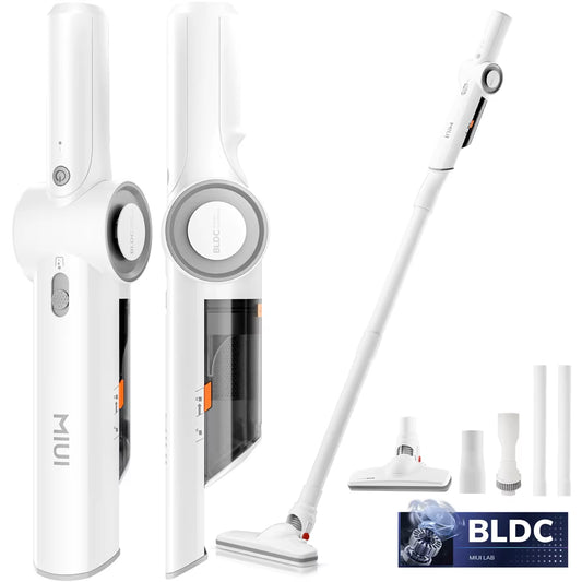 Portable Handheld Vacuum Cleaner, Multi-Function Vacuum Cleaner Suitable for Pet Hair, Household & Car, Lightweight,White