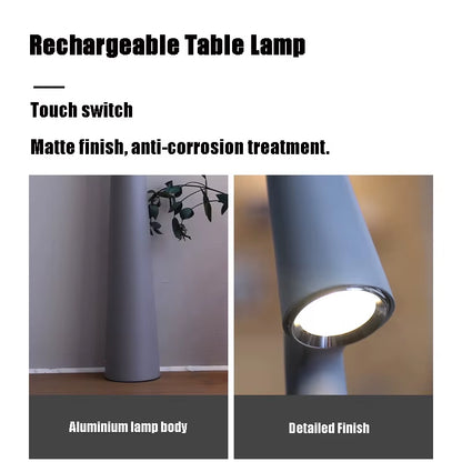 Wireless Rechargeable Desk Lamp Creative Living Room Study Lamp Top Touch Dimming Atmosphere Desktop Decoration Light