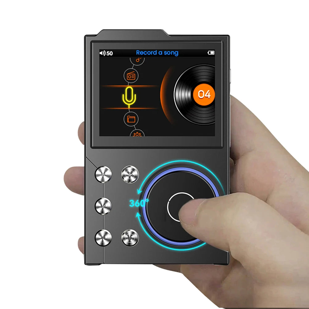 Hifi MP3 Player with Lossless DSD Digital Audio Bluetooth 5.3 2.4 Inch Display Supports 256GB Storage Capacity