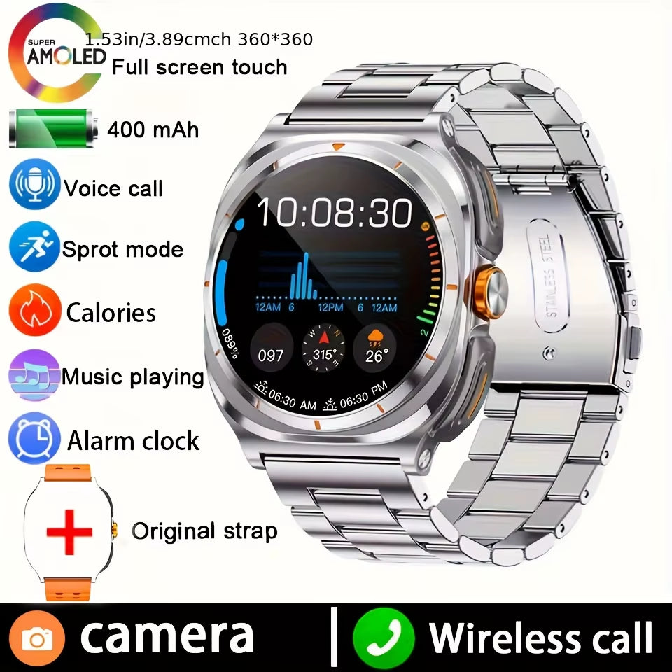 2025 2 in 1 Music Play Sports Smart Watch with Earbuds NFC Watches TWS Bluetooth Earphone Heart Rate Monitor Fitness Smartwatch