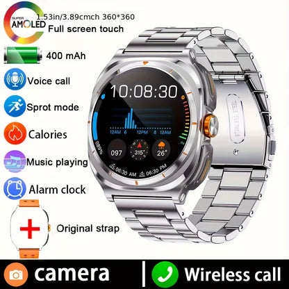 2025 2 in 1 Music Play Sports Smart Watch with Earbuds NFC Watches TWS Bluetooth Earphone Heart Rate Monitor Fitness Smartwatch