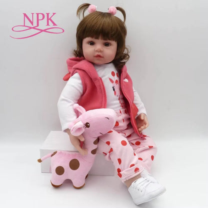 Bebe Doll Reborn Toddler 47Cm Soft Silicone Reborn Baby Dolls Soft Body Lifelike Menina Christmas Surprice Girl Gifts Doll