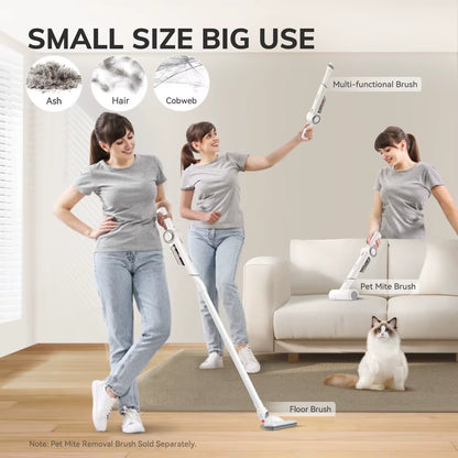 Portable Handheld Vacuum Cleaner, Multi-Function Vacuum Cleaner Suitable for Pet Hair, Household & Car, Lightweight,White