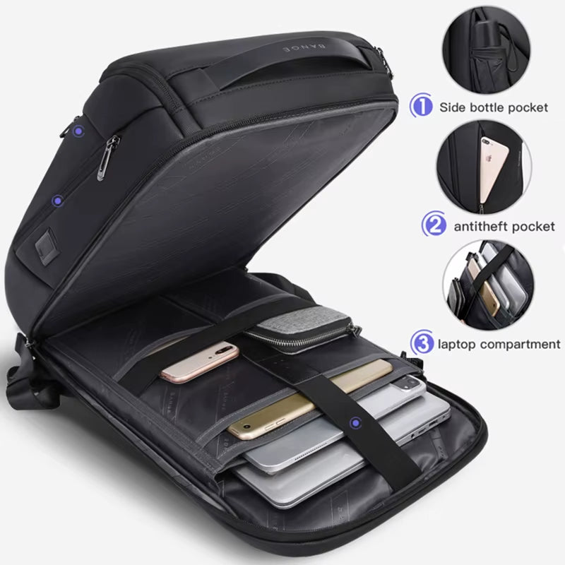 USB Charging Waterproof Laptop Backpack 17 Computer Bag Travel Business Hiking Backpacks School Back Pack Mochila for Men