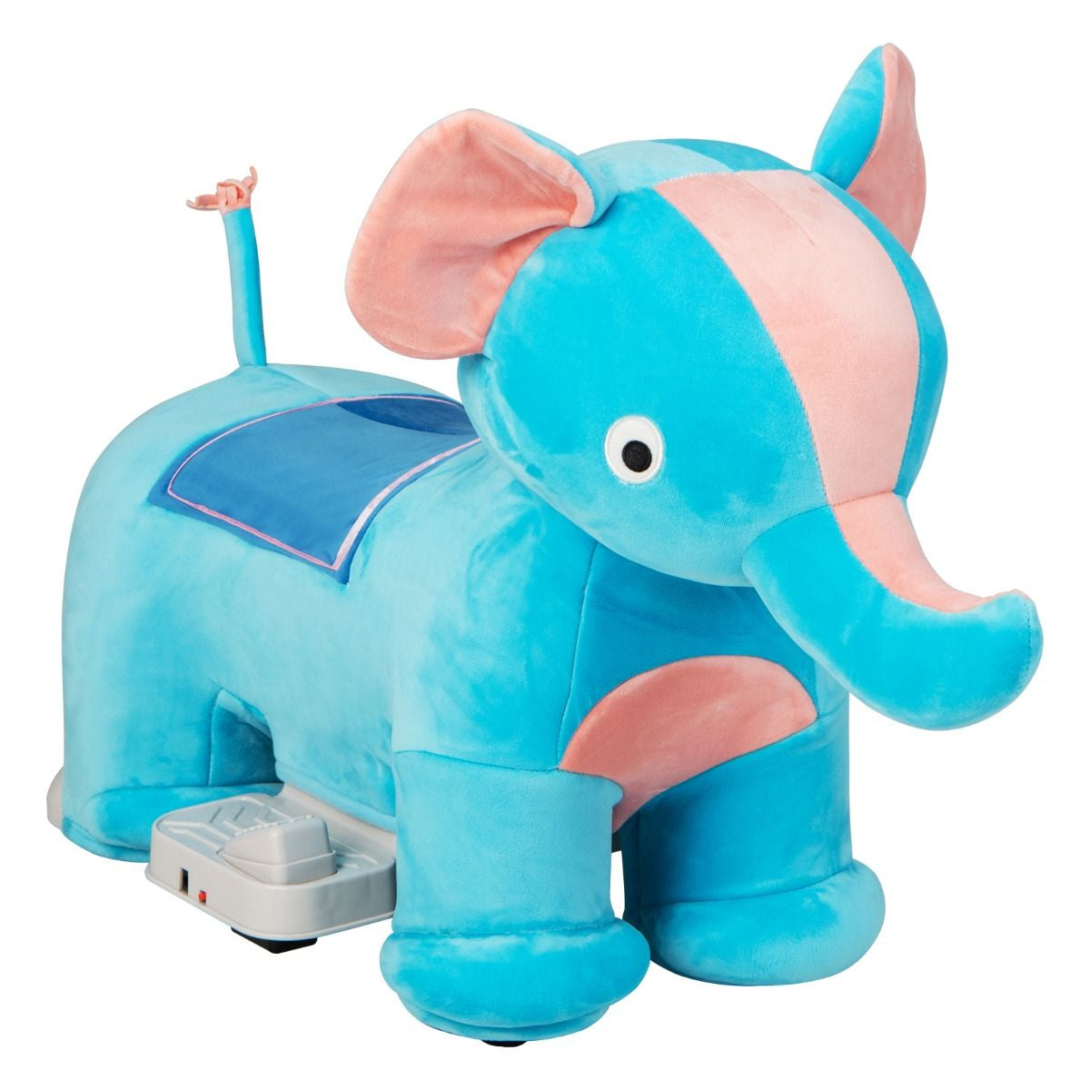 Gioco Cavalcabile Elettrico Bambini Con Ruote Flessibili Rivestimento Lavabile, Peluche Cavalcabile 3 Dimensioni