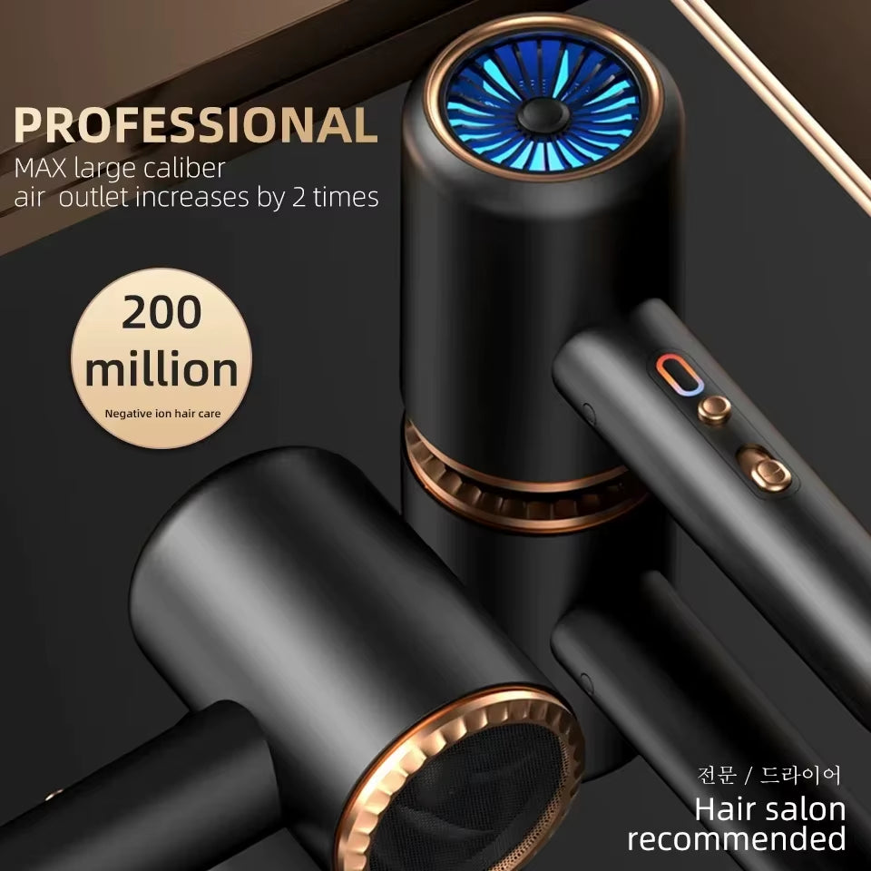 F33 T821 Professional Hair Dryer Hot Cold Wind Air Brush Hairdryer Negative Lonic Blow Dryer Strong Powerdryer Salon Tool 2400W