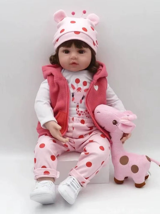 Bebe Doll Reborn Toddler 47Cm Soft Silicone Reborn Baby Dolls Soft Body Lifelike Menina Christmas Surprice Girl Gifts Doll