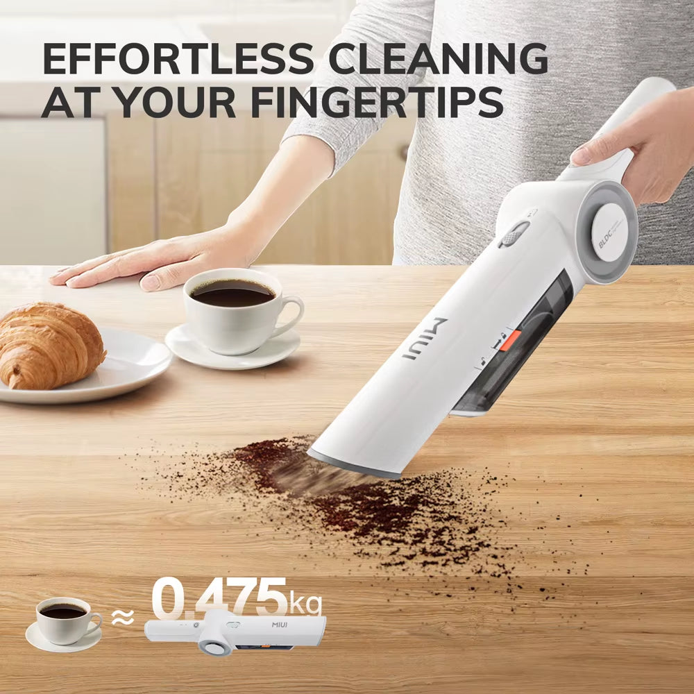 Portable Handheld Vacuum Cleaner, Multi-Function Vacuum Cleaner Suitable for Pet Hair, Household & Car, Lightweight,White