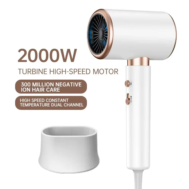 F33 T821 Professional Hair Dryer Hot Cold Wind Air Brush Hairdryer Negative Lonic Blow Dryer Strong Powerdryer Salon Tool 2400W