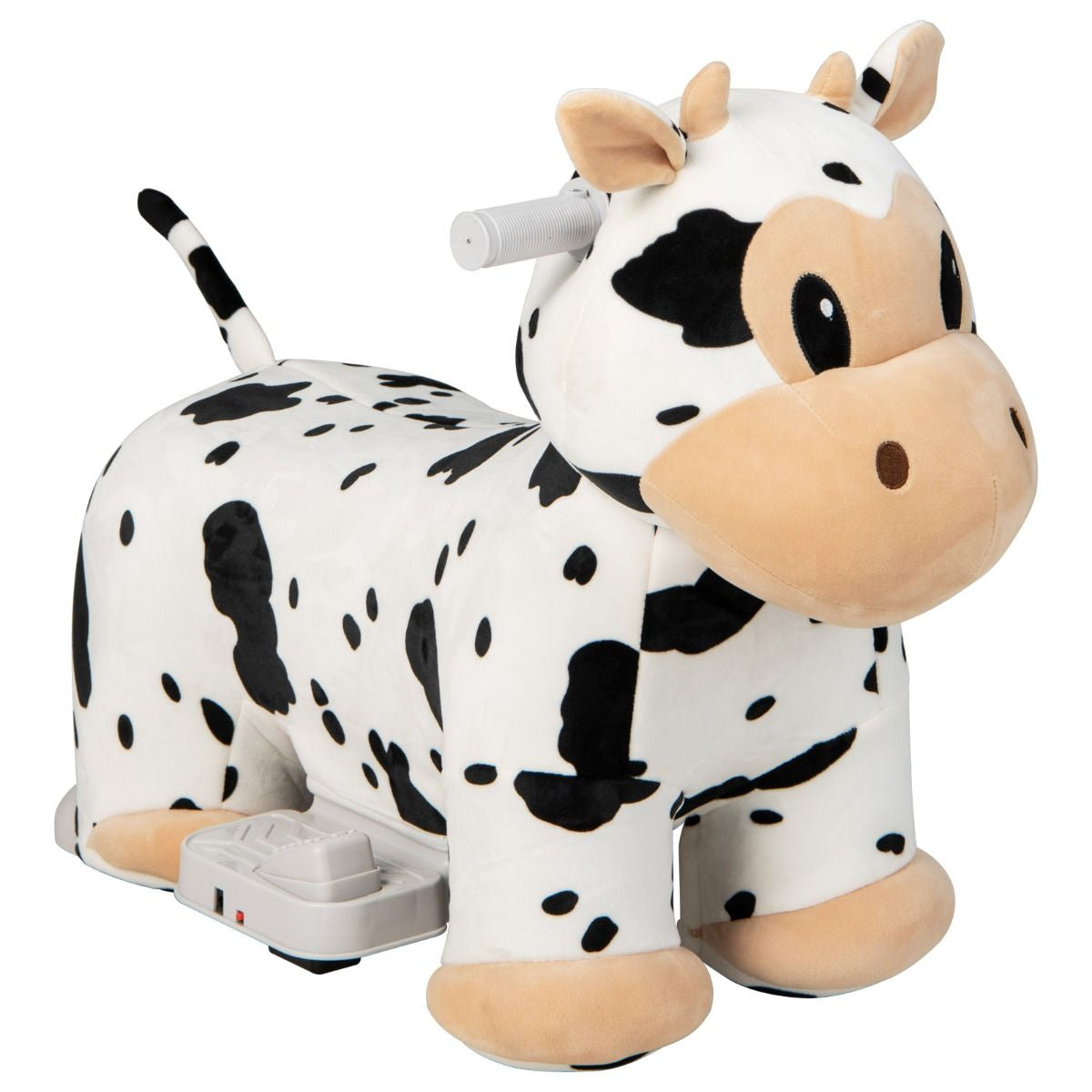 Gioco Cavalcabile Elettrico Bambini Con Ruote Flessibili Rivestimento Lavabile, Peluche Cavalcabile 3 Dimensioni