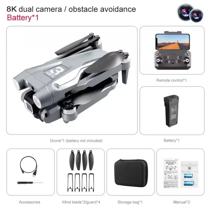 New Z908 Pro / MAX Mini Drone 8K Professional Camera Obstacle Avoidance Helicopter Remote Control Quadcopter RC Toys for Xiaomi