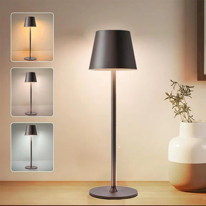 Cordless Rechargeable Led Table Lamp Touch Sensor Desktop Night Light 3 Levels Dimmable for Restaurant Hotel Bar Decor Lights