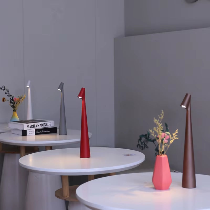 Wireless Rechargeable Desk Lamp Creative Living Room Study Lamp Top Touch Dimming Atmosphere Desktop Decoration Light