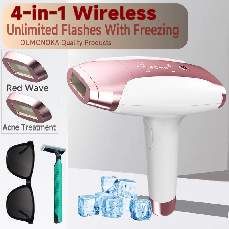 Permanent IPL Laser Epilator Women'S Depilators Facial Shaving Hair Cutting Machine Men'S Razor Shaver Mower Laser Hair Removal