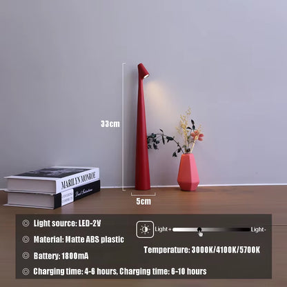 Wireless Rechargeable Desk Lamp Creative Living Room Study Lamp Top Touch Dimming Atmosphere Desktop Decoration Light